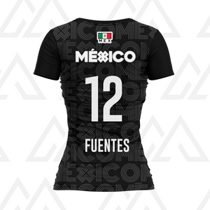 Jersey Deportivo Mujer - Baxu - México Pro Edición Mauro Isaac Fuentes - Sport Sec - Negro