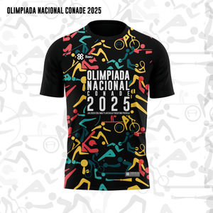 Jersey Unisex Deportivo - Full Print - Baxu - OLIMPIADA NACIONAL 2025 - Kaleido ON - Negro