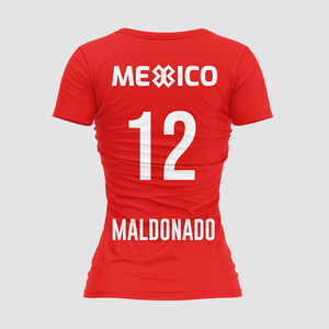 Blusa Deportiva Selección Mexicana - México Sport Sec - Rojo - PERSONALIZADO