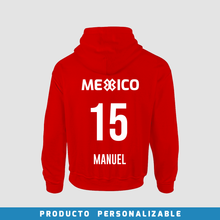Cargar imagen en el visor de la galería, Sudadera Deportiva - MÉXICO - Rojo - PERSONALIZADO
