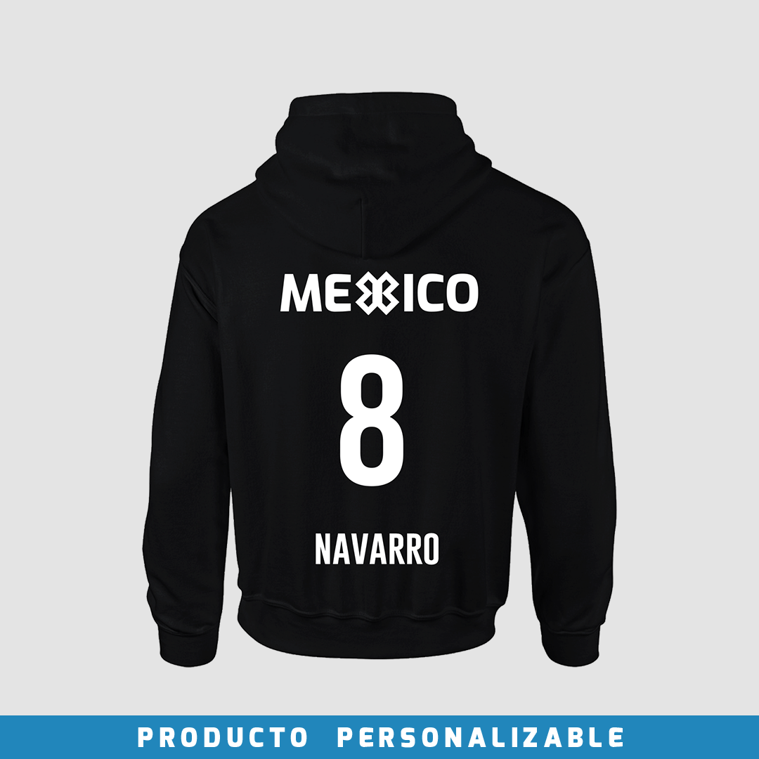 Sudadera Deportiva MEXICO Negro PERSONALIZADO Baxu