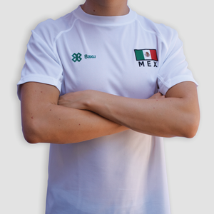 Playera Deportiva Selección Mexicana - México Sport Sec - Blanco - PERSONALIZADO
