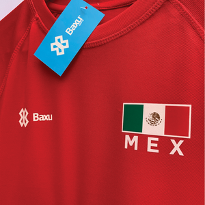 Playera Deportiva Selección Mexicana - México Sport Sec - Rojo - PERSONALIZADO