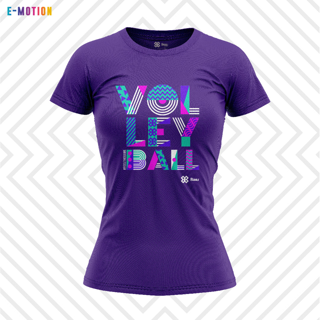 Blusa Mujer Voleibol - Baxu - E Motion - Joy - Morado / Rosa