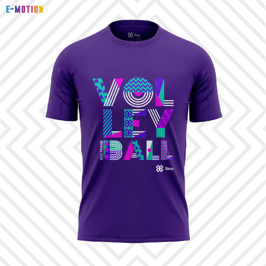 Playera Unisex Voleibol - Baxu - E Motion - Joy - Morado / Rosa