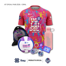 Cargar imagen en el visor de la galería, KIT OFICIAL - FESTIVAL INFANTIL Y JUVENIL DE VOLEIBOL 2026 - FEST - Unisex - Coral (Rosa)
