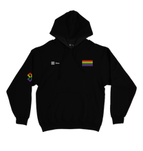 Cargar imagen en el visor de la galería, Sudadera Pride Baxu - BANDERA PRIDE  - Negro
