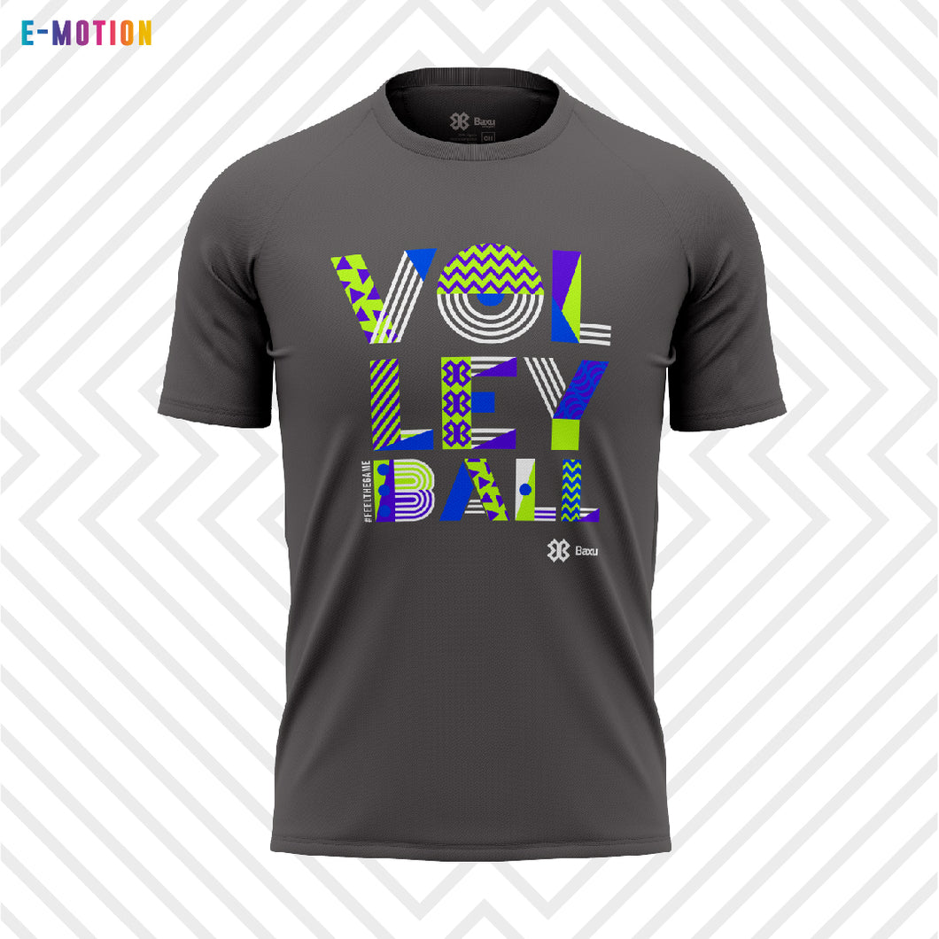 Playera Unisex Voleibol - Baxu - E Motion - Joy - Denim / Verde