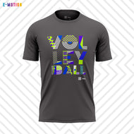 Playera Unisex Voleibol - Baxu - E Motion - Joy - Denim / Verde