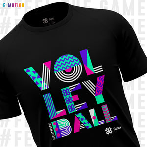 Playera Unisex Voleibol - Baxu - E Motion - Joy - Negro / Rosa