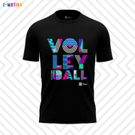 Playera Unisex Voleibol - Baxu - E Motion - Joy - Negro / Rosa