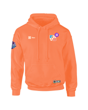 Cargar imagen en el visor de la galería, SUDADERA DEPORTIVA OFICIAL - BAXU - FESTIVAL NACIONAL DE VOLEIBOL INFANTIL Y JUVENIL LEÓN 2026 - NARANJA
