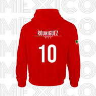 Sudadera Deportiva Unisex - Baxu - México Pro - Rojo - PERSONALIZADO