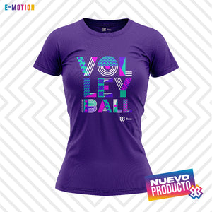 Blusa Mujer Voleibol - Baxu - E Motion - Joy - Morado / Rosa