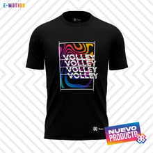 Cargar imagen en el visor de la galería, Playera Unisex Voleibol - Baxu - E Motion - Volley Flow - Negro
