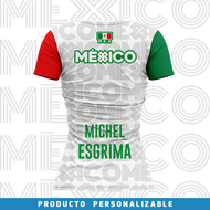 Jersey Deportivo Mujer - Baxu - México Pro - Sport Sec - Blanco - PERSONALIZADO