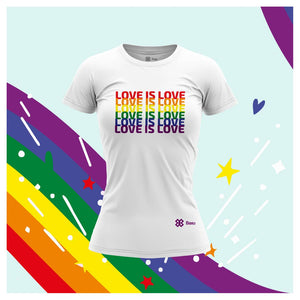 Blusa Pride Baxu - LOVE IS LOVE - Blanco