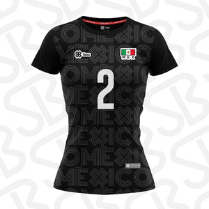 Jersey Deportivo Mujer - Baxu - Selección México Pro Edición Samantha Bricio - Sport Sec - Negro