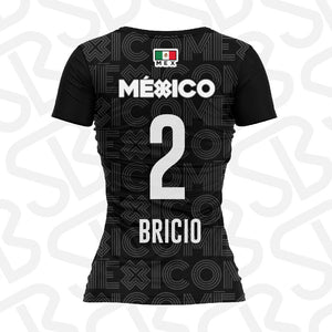 Jersey Deportivo Mujer - Baxu - Selección México Pro Edición Samantha Bricio - Sport Sec - Negro