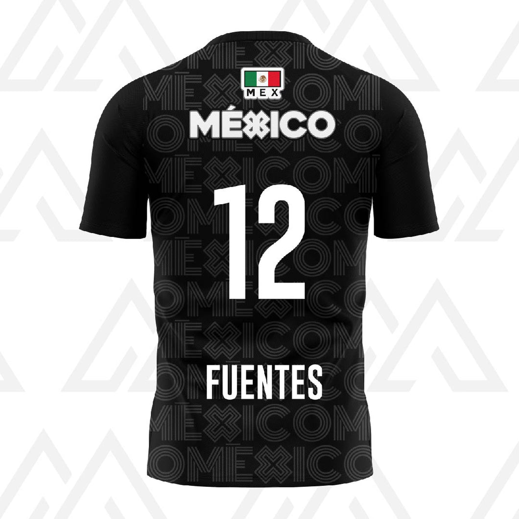 Jersey Deportivo Unisex - Baxu - Selección México Pro Edición Mauro Isaac Fuentes - Sport Sec - Negro