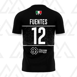 Jersey Deportivo Unisex - Baxu - Mexico - Selección Mexicana Edición Mauro Isaac Fuentes- Sport Sec - Negro