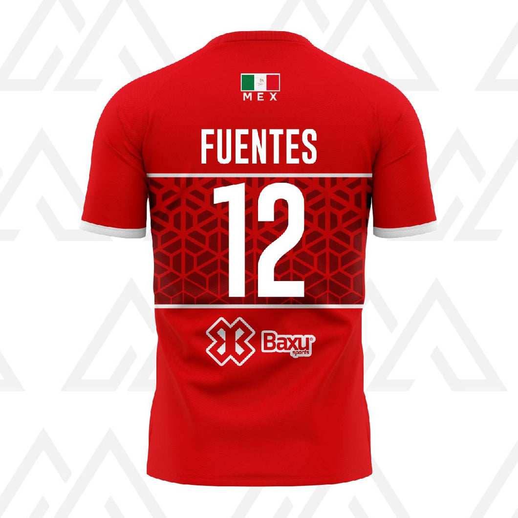 Jersey Deportivo Unisex - Baxu - Mexico - Selección Mexicana Edición Mauro Isaac Fuentes- Sport Sec - Rojo