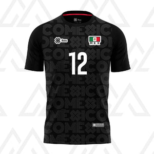 Jersey Deportivo Unisex - Baxu - Selección México Pro Edición Mauro Isaac Fuentes - Sport Sec - Negro