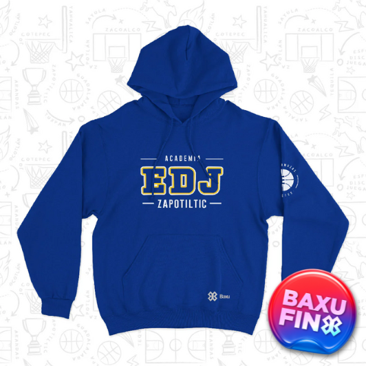 Sudadera Basquetbol Baxu - EDJ PLAY -  Azul Rey