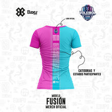 Cargar imagen en el visor de la galería, Blusa - Full Print - NACIONAL INFANTIL Y JUVENIL 2025 - FUSIÓN - Turquesa/Rosa
