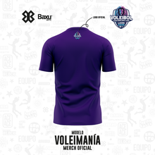 Cargar imagen en el visor de la galería, Playera - Algodón - NACIONAL INFANTIL Y JUVENIL 2025 - FUSIÓN - VOLEIMANÍA - Morado
