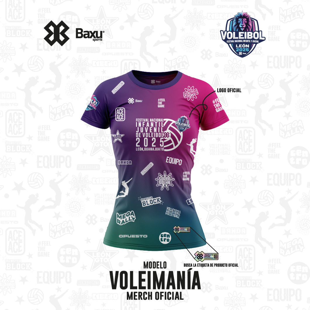 Blusa - Full Print - NACIONAL INFANTIL Y JUVENIL 2025 - VOLEIMANÍA - Morado