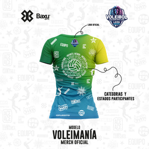 Blusa - Full Print - NACIONAL INFANTIL Y JUVENIL 2025 - VOLEIMANÍA - Amarillo