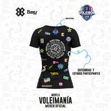 Cargar imagen en el visor de la galería, Blusa - Full Print - NACIONAL INFANTIL Y JUVENIL 2025 - VOLEIMANÍA - Negro
