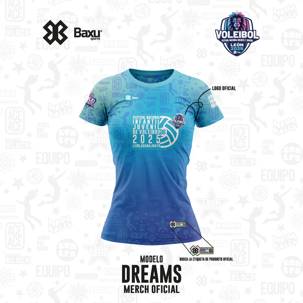 Blusa - Full Print - NACIONAL INFANTIL Y JUVENIL 2025 - DREAMS - Azul