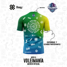 Cargar imagen en el visor de la galería, Playera - Full Print - NACIONAL INFANTIL Y JUVENIL 2025 - VOLEIMANÍA - Amarillo

