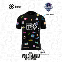 Cargar imagen en el visor de la galería, Playera - Full Print - NACIONAL INFANTIL Y JUVENIL 2025 - VOLEIMANÍA - Negro
