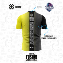 Cargar imagen en el visor de la galería, Playera - Full Print - NACIONAL INFANTIL Y JUVENIL 2025 - FUSIÓN - Negro /Amarillo

