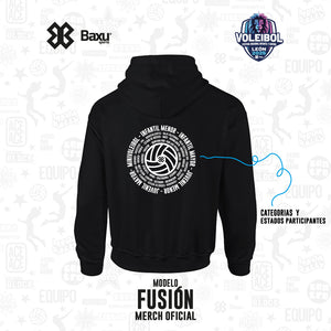 Sudadera - NACIONAL INFANTIL Y JUVENIL 2025 - FUSIÓN - Negro