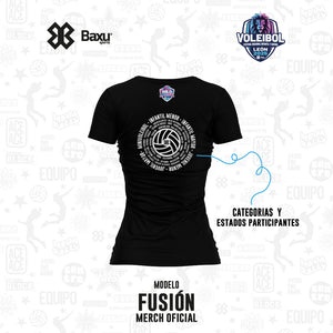 Blusa - Algodón - NACIONAL INFANTIL Y JUVENIL 2025 - FUSIÓN - Negro