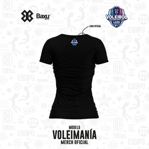 Blusa - Algodón - NACIONAL INFANTIL Y JUVENIL 2025 - FUSIÓN - VOLEIMANÍA - Negro