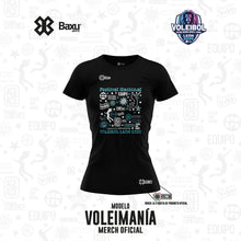 Cargar imagen en el visor de la galería, Blusa - Algodón - NACIONAL INFANTIL Y JUVENIL 2025 - FUSIÓN - VOLEIMANÍA - Negro

