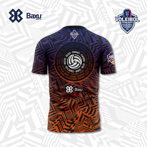 Jersey Unisex Deportivo - Full Print - Baxu - FESTIVAL NACIONAL DE VOLEIBOL MÁSTER LEÓN 2025 - FUSIÓN -  Naranja