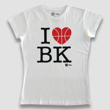 Cargar imagen en el visor de la galería, Blusa Dama Basquetbol - I love Basketball - Blanca

