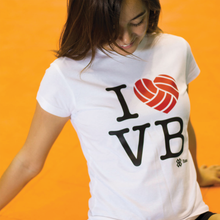 Cargar imagen en el visor de la galería, Blusa Voleibol Dama - I Love Volleyball - Blanco

