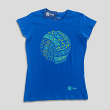 Cargar imagen en el visor de la galería, Blusa Voleibol - Balón Textura - Azul rey
