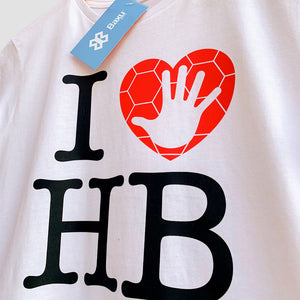 Blusa Dama Balonmano - I Love Handball - Blanco