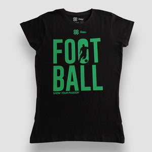 Blusa Dama Futbol - Show Football - Negro con Verde