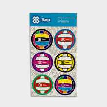Cargar imagen en el visor de la galería, Kit de Stickers Voleibol - Balón - Colores
