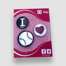 Cargar imagen en el visor de la galería, Kit de Pins Béisbol - I Love Baseball
