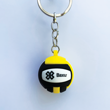 Cargar imagen en el visor de la galería, Llavero Voleibol - Balón Baxu - Negro/Amarillo
